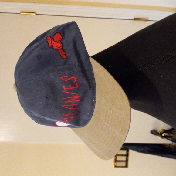💯🧢Vintage Blue & Tan Denim "I ❤ Beanie Babies" Baseball Cap Adjustable Size - Picture 3 of 6